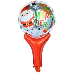 Шар фольга мини с клапаном Веселый Дед Мороз 17'' 43см FL