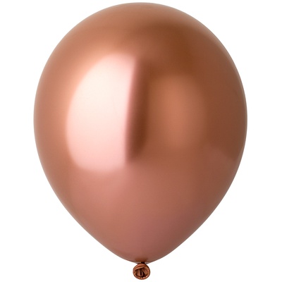 Шар латекс 12"/ВЗ хром Зеркальные шары Розовое золото Rose Gold (25шт)