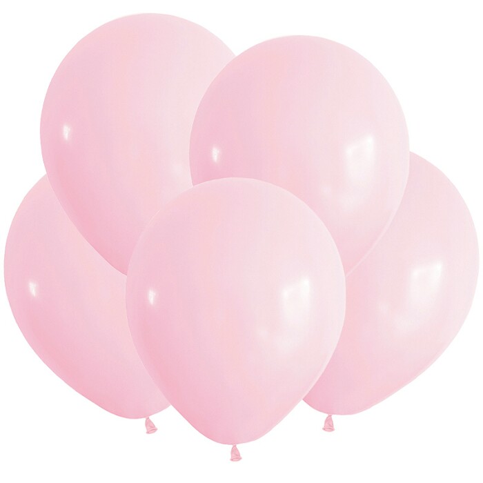 Шар латекс без рисунка 12" ВП пастель макарунс Розовый Pink (100шт)