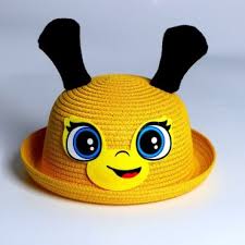 Шляпа саломенная с ушками Зайка