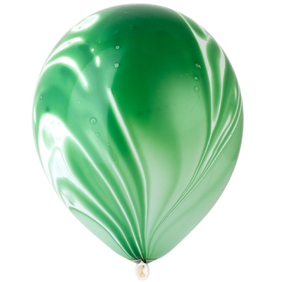 Шар латекс 12"/ВЗ Мрамор Зеленый Green (25шт)