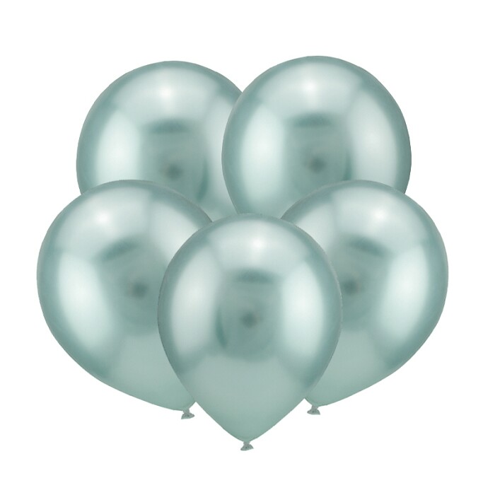 Шар латекс 12"/ВП хром Зеркальные шары Зеленый Mirror Green 50шт