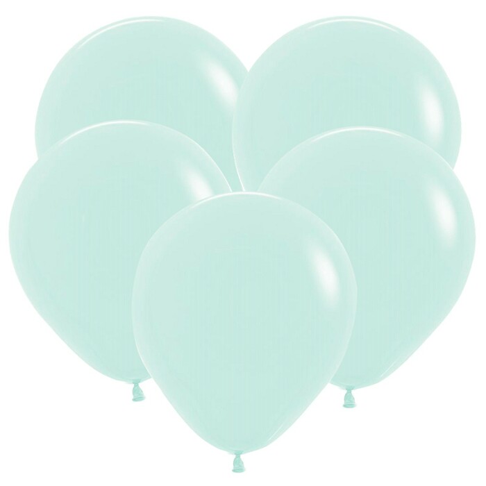 Шар латекс без рисунка 12" ВС пастель макарунс Мятный Mint Macarons (100шт)