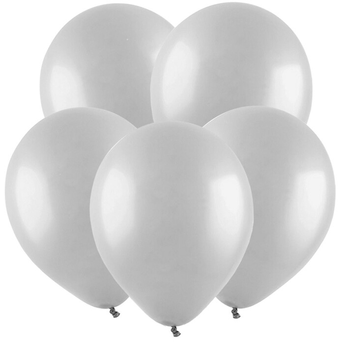 Шар латекс без рисунка 12" ВС пастель Серый Grey (100шт)