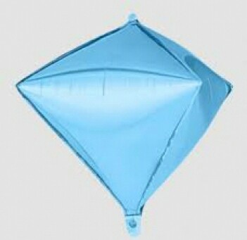 Шар фольга 3D Алмаз 26" ГОЛУБОЙ Blue AG