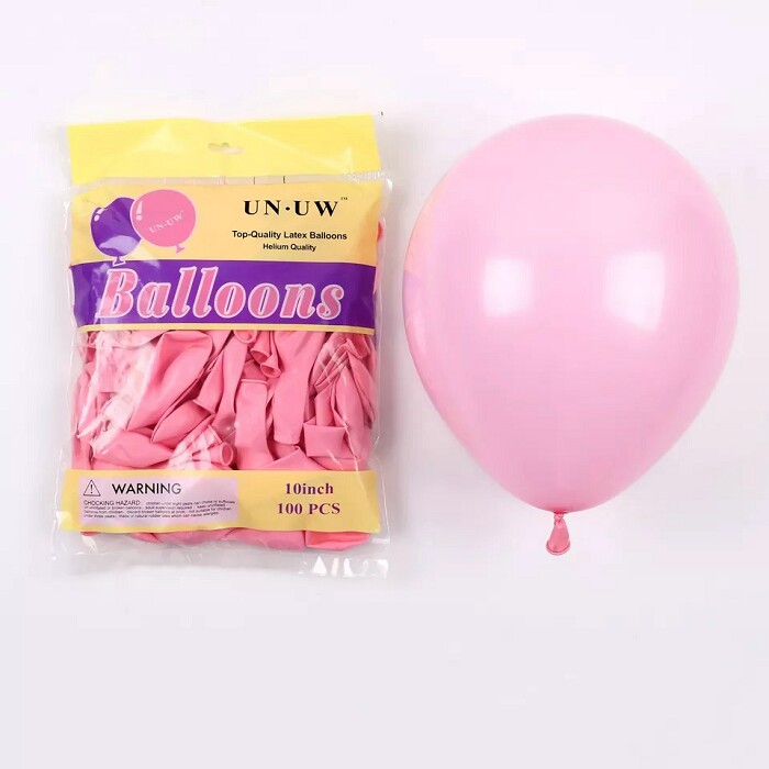 Шар латекс 10"/КА пастель UN-UW Розовый (100шт)