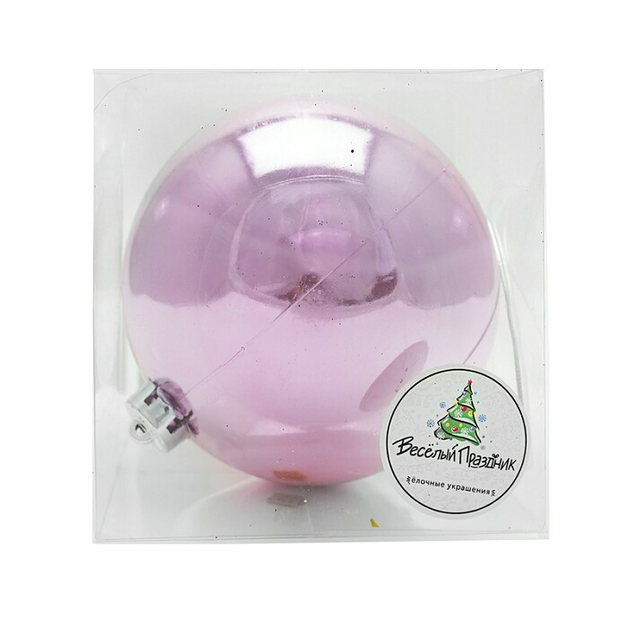 Игрушки на елку Шар 15см Нежно-розовый глянец 1шт