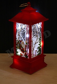 Фонарик новогодний Веселый Санта 12х55см