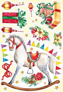 Наклейка для оформления А3 Новогодние подарки