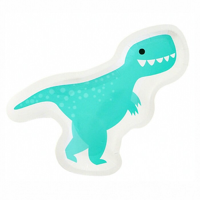 Тарелки формовые 26х18см Динозавр (уп6) ВС