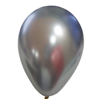Шар латекс 5"/ЗБ хром K2 Серебро (100шт)