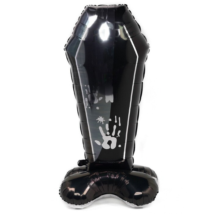 Шар фольга на подставке AIR Гроб черный ВЗ