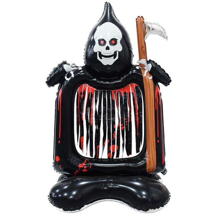 Шар фольга на подставке AIR Смерть с косой ВЗ