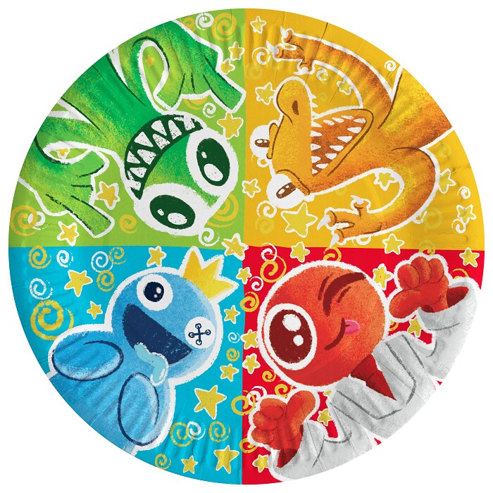 Тарелки бумажные 180мм Радужные друзья (уп6) ДонБал