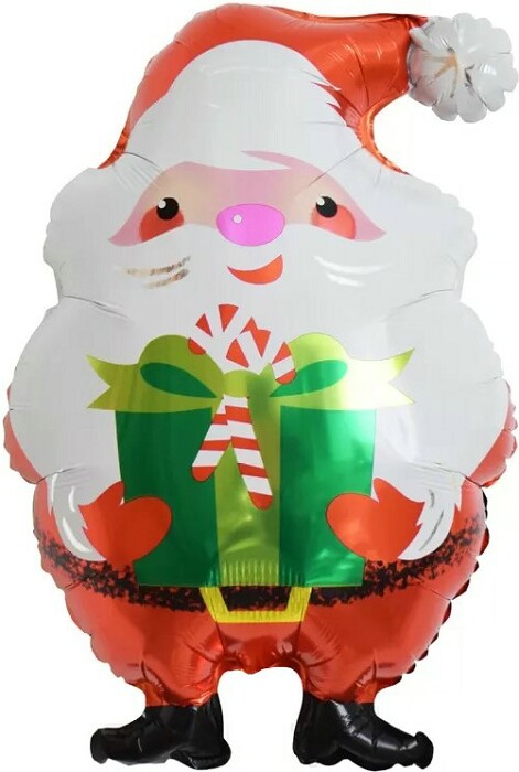Шар фольга фигура Дед Мороз с подарками 28'' 71см FL