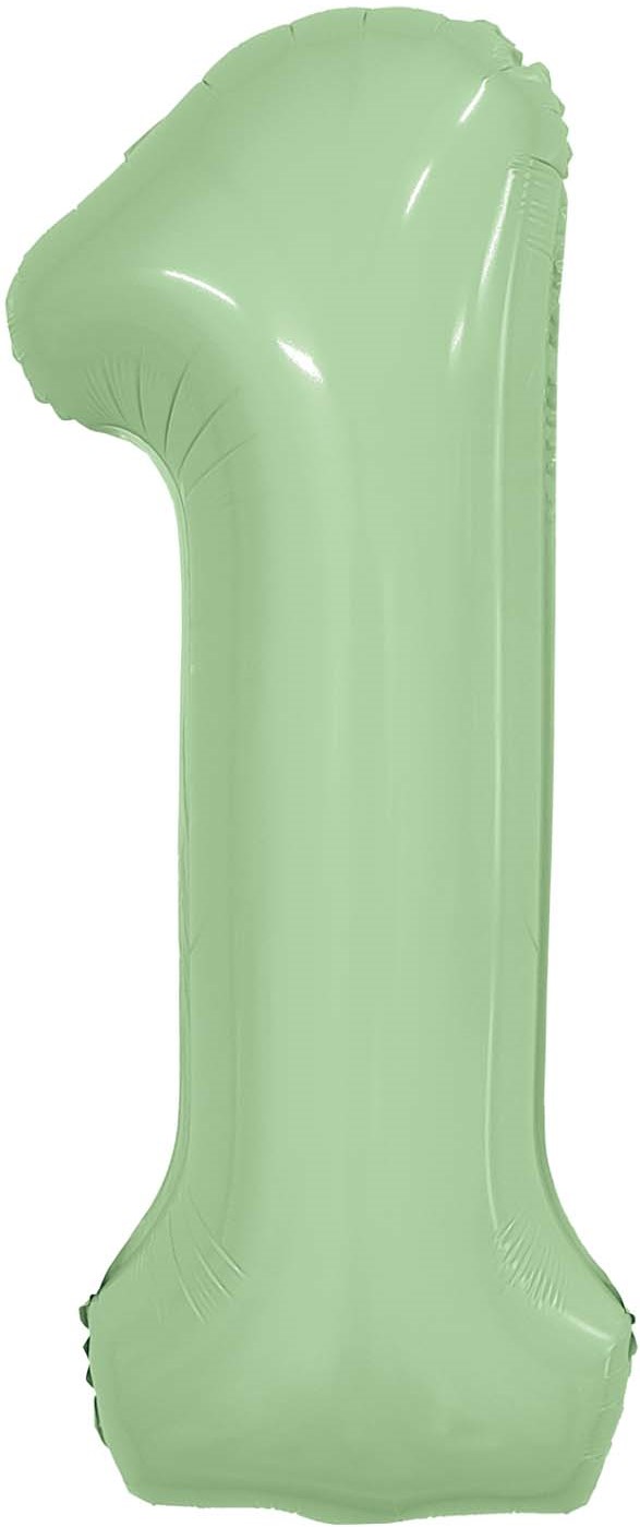 Шар фольга Цифра 40''/AG Slim Олива "1"