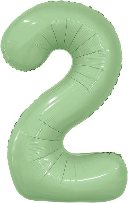 Шар фольга Цифра 40''/AG Slim Олива "2"