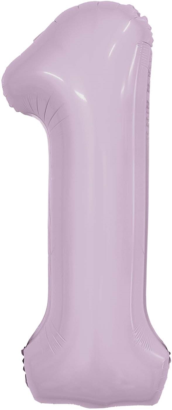 Шар фольга Цифра 40''/AG Slim Орхидея "1"