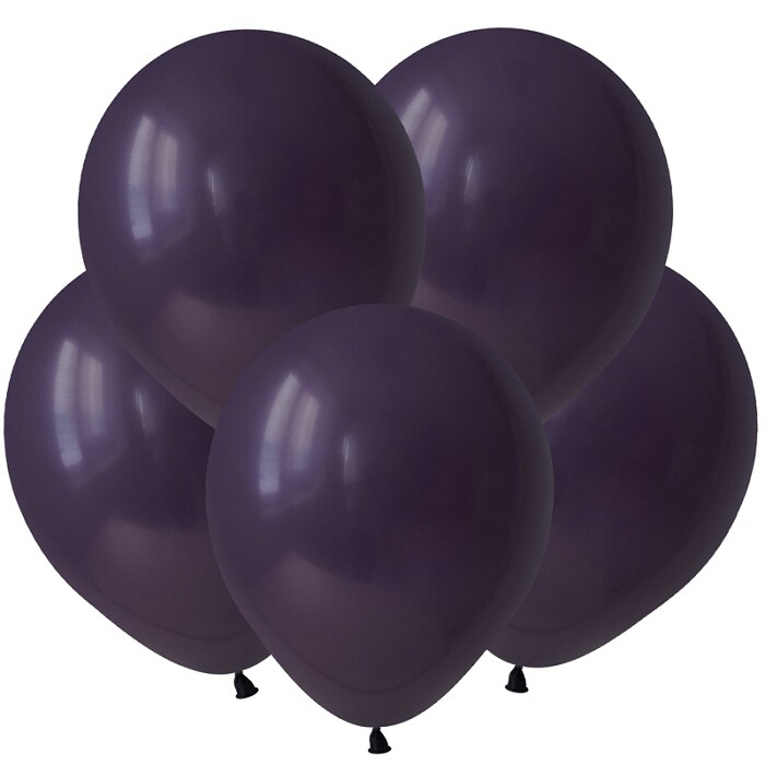 Шар латекс без рисунка 12" ВП пастель Черничный Blueberry (100шт) 212038