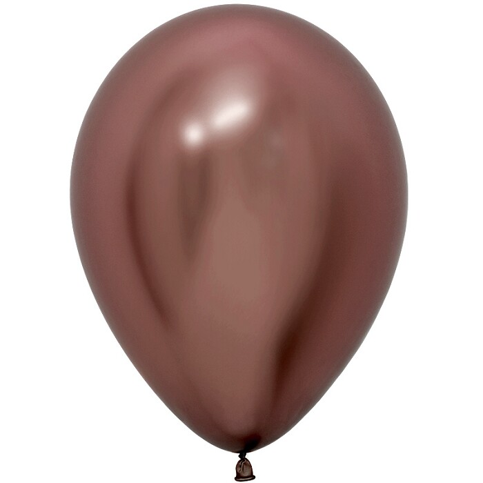 Шар латекс 18"/Sp хром 976 Зеркальные шары Рефлекс Трюфель (25шт)