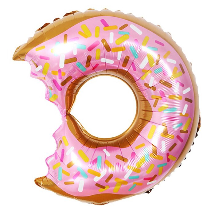 Шар фольга фигура Пончик надкусанный 26" 66смВЗ