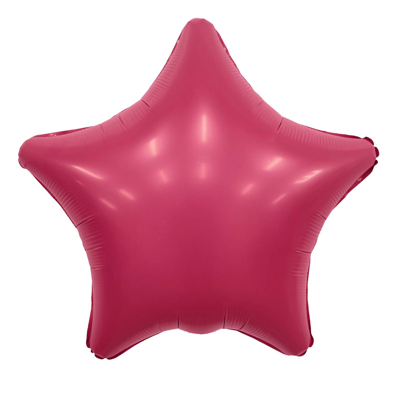 Шар фольга без рисунка 18'' звезда Viva Magenta мистик сатин AG