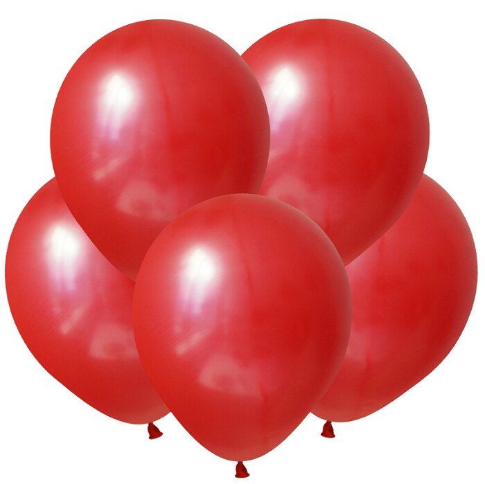 Шар латекс без рисунка 12" ВП пастель Красный Red (100шт)