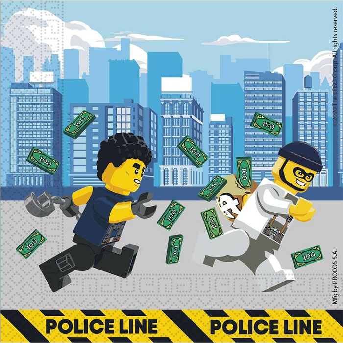 Салфетки 33см LEGO CITY уп20