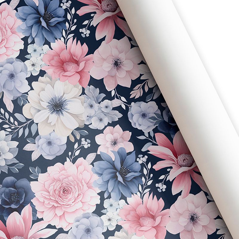 Бумага лист 60х87,5см Цветы уп10 Россия