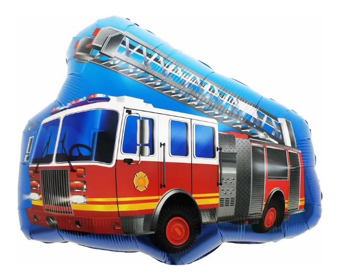 Шар фольга фигура Пожарная машина с лестницей 27" 69смFL