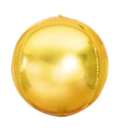 Шар фольга без рисунка 60'' 152смFL Сфера, Золото