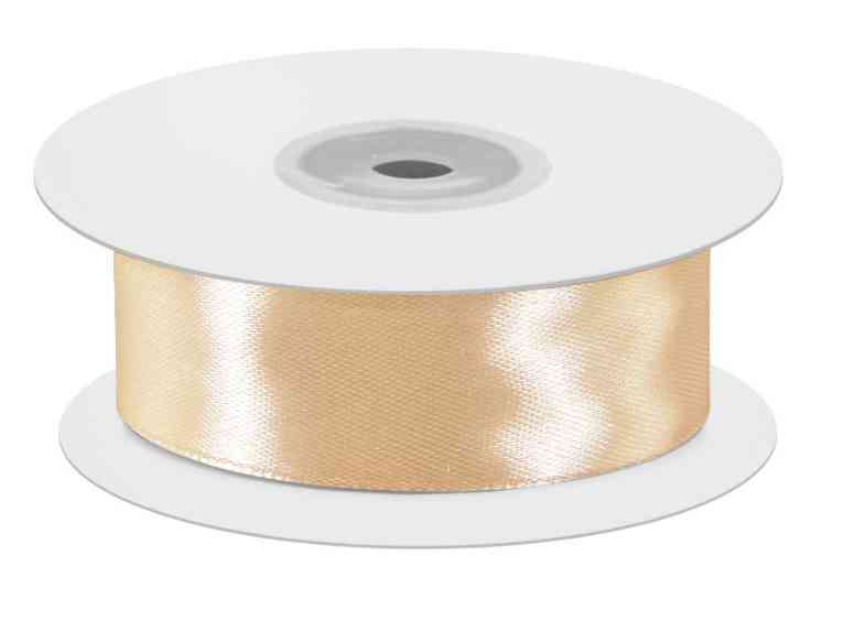 Лента атласная Светлое золото 12х22,85м