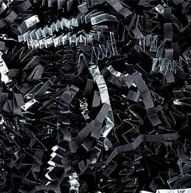 Наполнитель бумажный Черный Серебряный 50г