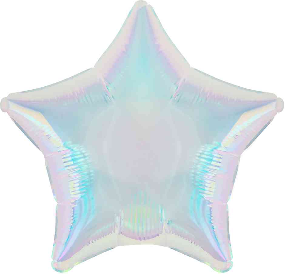 Шар фольга без рисунка 19'' 48 см Звезда Хамелеон Зеркальный Перламутр