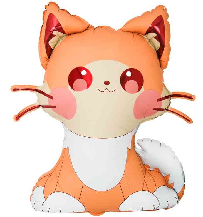 Шар фольга фигура Котик усатый 31" 81смВЗ