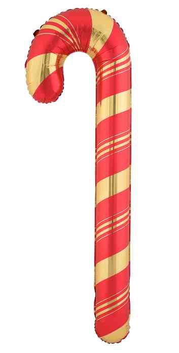 Шар фольга фигура Леденец трость 59" 150см