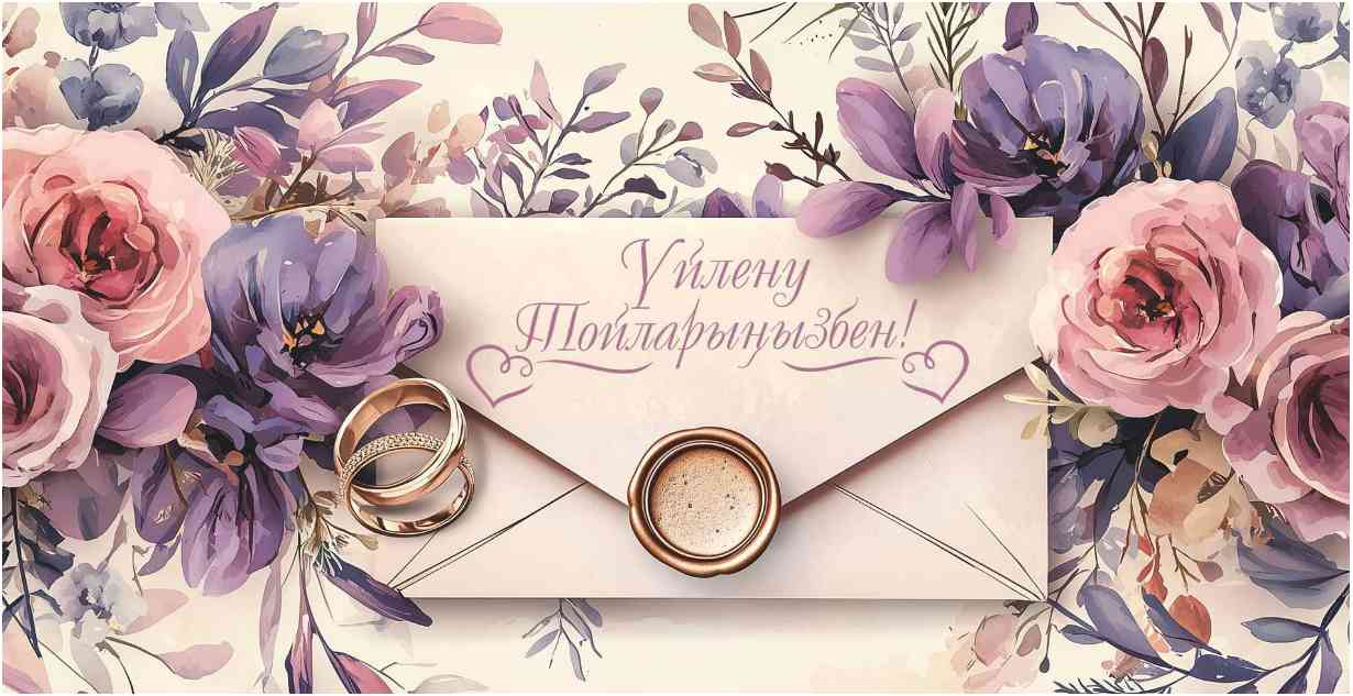 Конверт для денег Үйлену Тойларыңызбен!