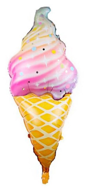 Шар фольга фигура Мороженое рожок 34" 86 смВС