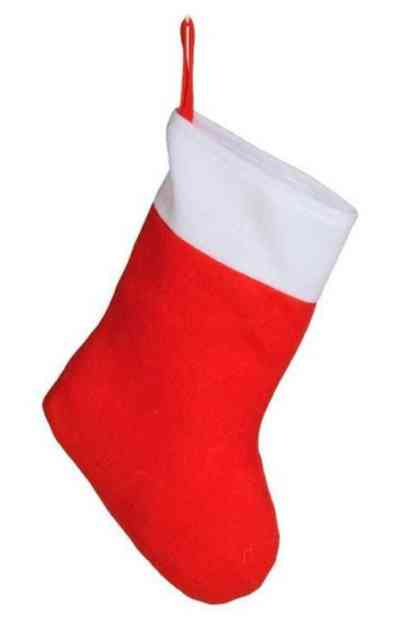 Носок декоративный Новогодний 24х36смВП