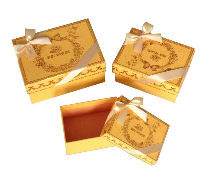 Коробка Прямоугольник 11х8х5см С наилучшими пожеланиями Желтый