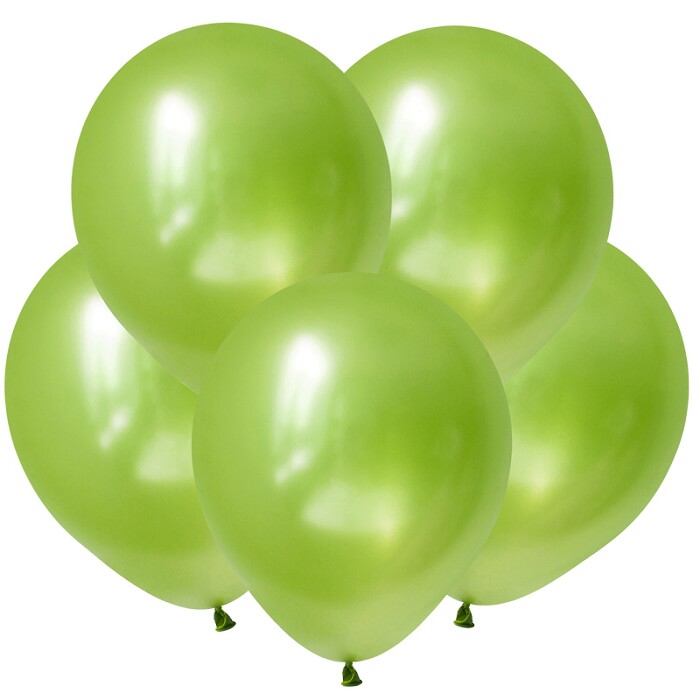 Шар латекс 12"/ВП хром Зеркальные шары Лайм Mirror Lime Green 50шт
