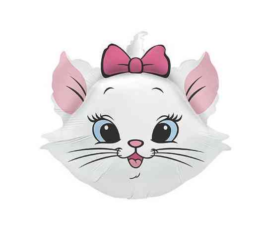 Шар фольга фигура Кошечка Мари (надувать воздухом) 23" 58смFL