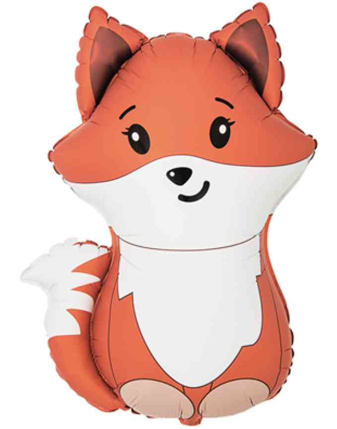 Шар фольга фигура Лиса милая 35" 89смВЗ