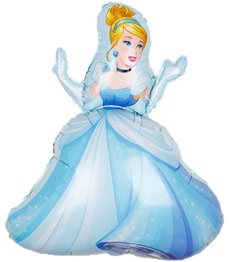 Шар фольга фигура Принцесса Золушка танцующая 36" 91смВЗ