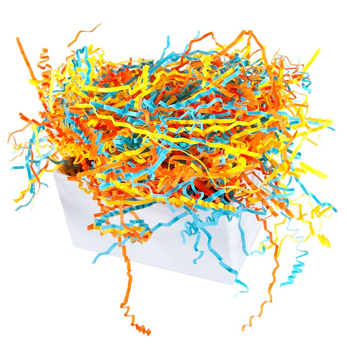 Наполнитель для подарка бумага 50г Красочный микс