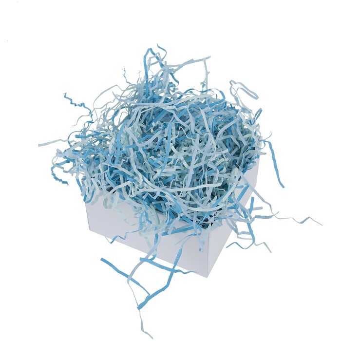 Наполнитель для подарка бумага 50г Микс Голубой