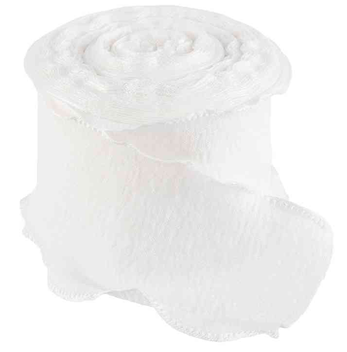 Лента тканевая 4х9,14м Нежная волна Белый