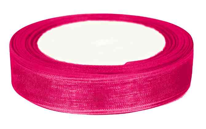 Лента органза 1,2х22,85м Фуксия