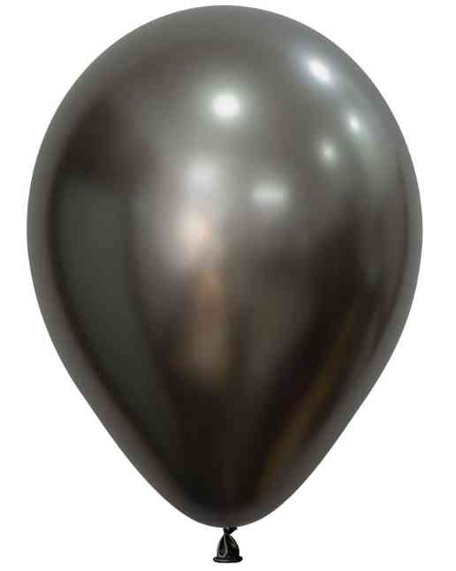 Шар латекс без рисунка 12" Sp шелк 880 Полуночный Серый (50шт)