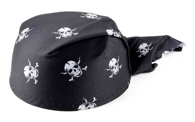 ГУ Пиратская бандана Веселый Роджер Черный 54-56 разм ВВ
